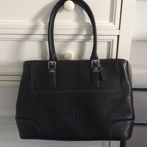 Coach leather tote/briefcase in great condition!